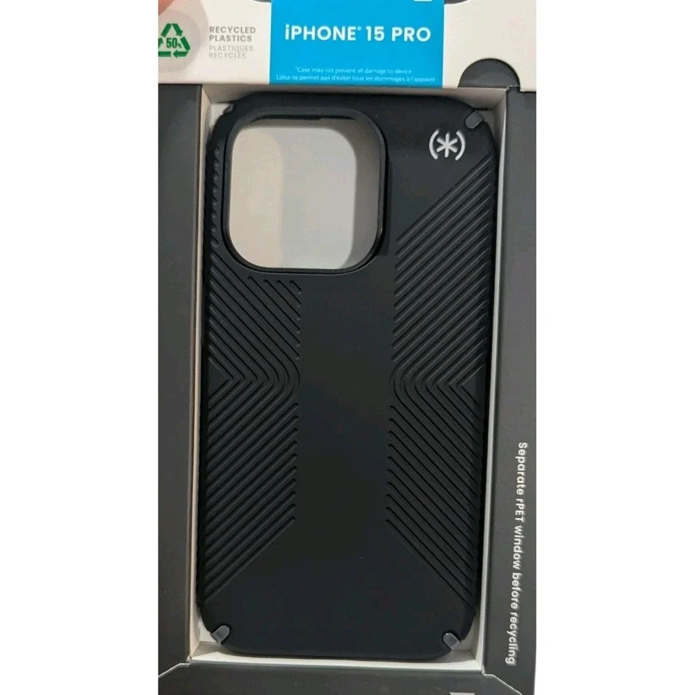 B2-O Speck Presidio 2 Grip Magsafe Case for Apple iPhone 15 Pro‎ - Black